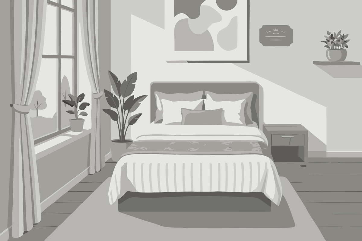 Chambre Lit King-Size - Vue sur Jardin